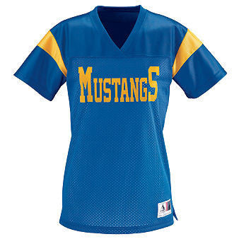 LADIES "JUNIOR" FIT PEP RALLY REPLICA JERSEY TEE-wf