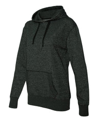 Ladies' Glitter French Terry Hooded Pullover-smll