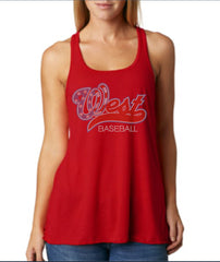 Women's Flowy Racerback Tank-bW