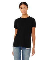 Womens Relaxed Fit Triblend Jersey Crew Neck Short sleeve-unh