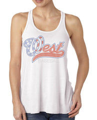 Women's Flowy Racerback Tank-bW