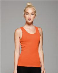 Women's Racerback rib tank-thunder