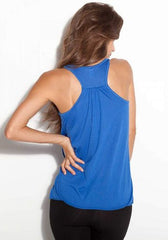 Ladie's Flowy Racerback Tank-smll CUBS