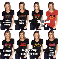 LAT Ladies' Gameday Mash-Up Long Sleeve Fine Jersey T-Shirt-ED