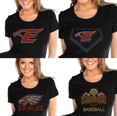 Ladies' Gameday Lace Up T-Shirt-Edison