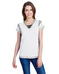 Ladies' Gameday Lace Up T-Shirt-Edison