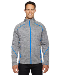 North End Sport Red Mens Flux Mélange Bonded Fleece Jacket