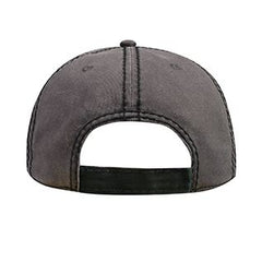 Garment Washed Superior Cotton Twill w/ Zig Zag Stitching Binding Trim Visor Five Panel Low Profile Hat