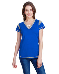 Ladies' Gameday Lace Up T-Shirt-Edison
