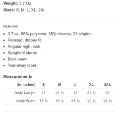 Ladies' Flowy High Neck Tank