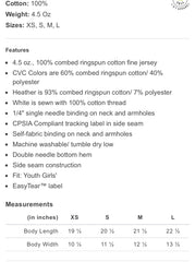 Girls' Fine Jersey Tank