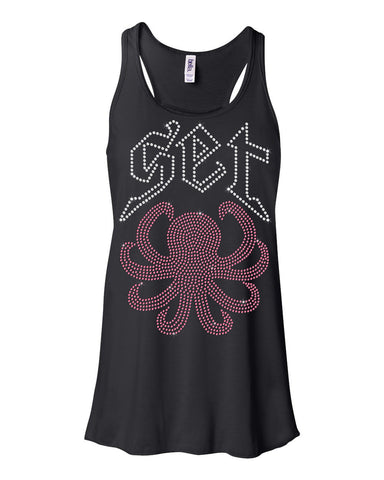 Womens Flowy Racerback Tank-SET