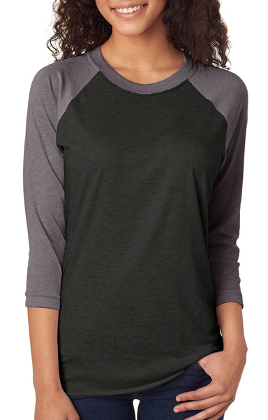 Unisex Triblend 3/4-Sleeve Raglan-EA