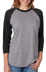 Unisex Triblend 3/4-Sleeve Raglan-EA