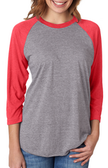 Unisex Triblend 3/4-Sleeve Raglan-EA