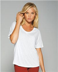 Ladies' Flowy Simple Tee-ice