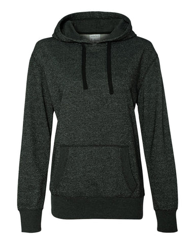 Women's Glitter French Terry Hooded Pullover-sc