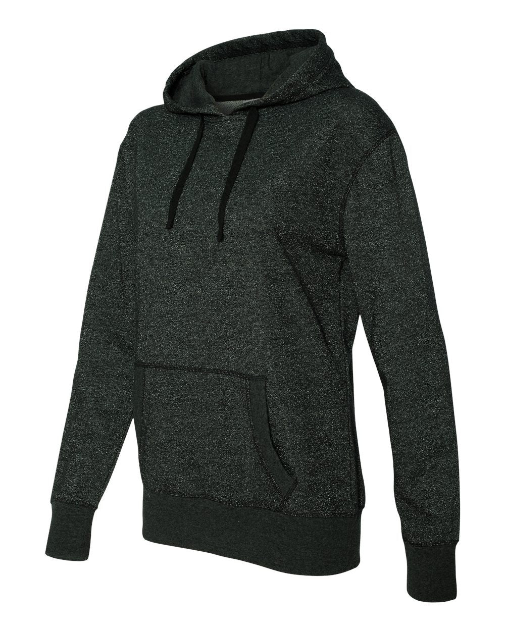 Ladies' Glitter French Terry Hooded Pullover-Pucks
