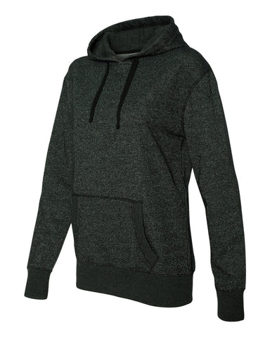 Ladies' Glitter French Terry Hooded Pullover-DLL