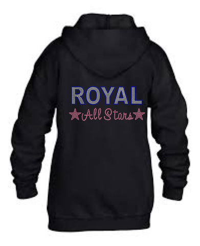 Youth/Adult Full-Zip Hooded Sweatshirt-royal