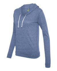 Ladies' Eco-Jersey Athletic Hooded Pullover Tee -smll