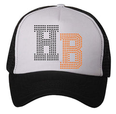 Curved Visor Foam Trucker with White Front Panel