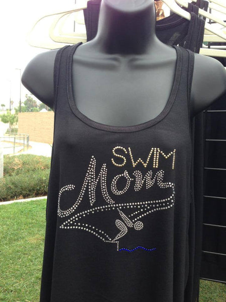 Swimming Mom Flowy Tank