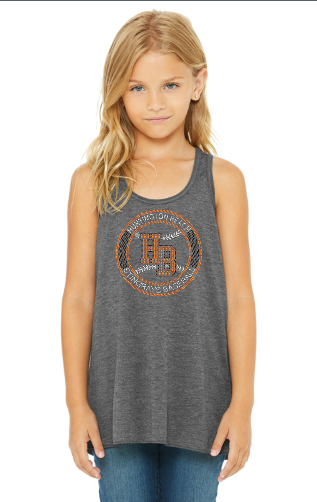 Youth Flowy Racerback Tank-HBS