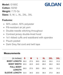 Adult UNISEX Heavy Blend™ Adult 8 oz., 50/50 Contrast Hood