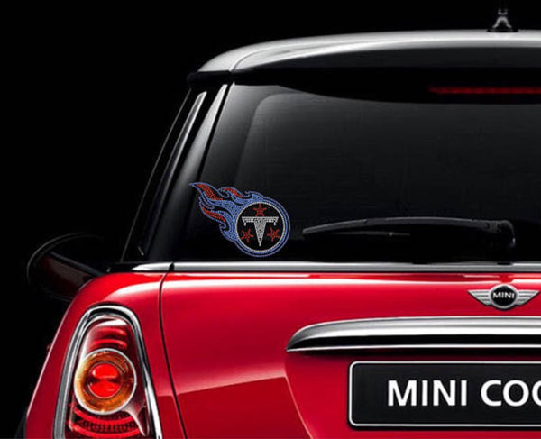 Tennessee Titans Rhinestone Car Decal