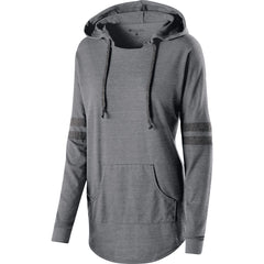 LADIES HOODED LOW KEY PULLOVER-bw
