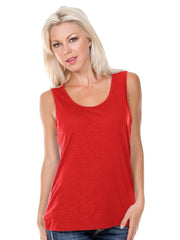 Women Slub Jersey Scoop Neck Tank-sc