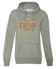 Women's Glitter French Terry Hooded Pullover-edison