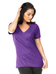 Women's Slub Jersey V Neck-holidays