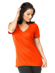 Women's Slub Jersey V Neck-holidays