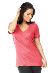 Women's Slub Jersey V Neck-bbf