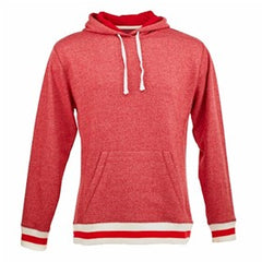 Peppered Fleece Lapover Hooded Pullover (Unisex)-TH