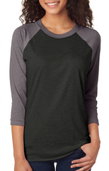 Unisex Triblend 3/4-Sleeve Raglan-SD