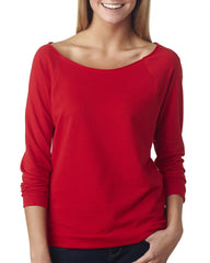 NL Ladies' French Terry 3/4-Sleeve Raglan-EBB