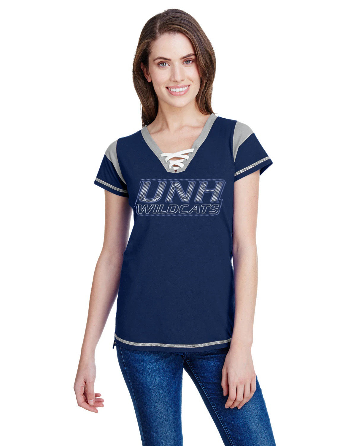 Ladies' Gameday Lace Up T-Shirt-unh