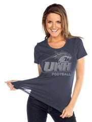 Womens Relaxed Fit Triblend Jersey Crew Neck Short sleeve-unh