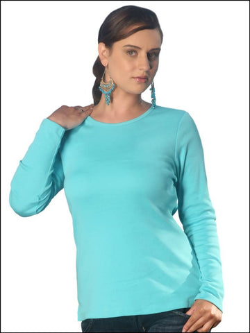 Women Crew Neck Long Sleeve Top