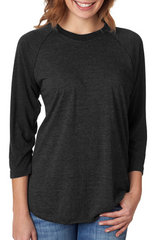 Unisex Triblend 3/4-Sleeve Raglan-unh
